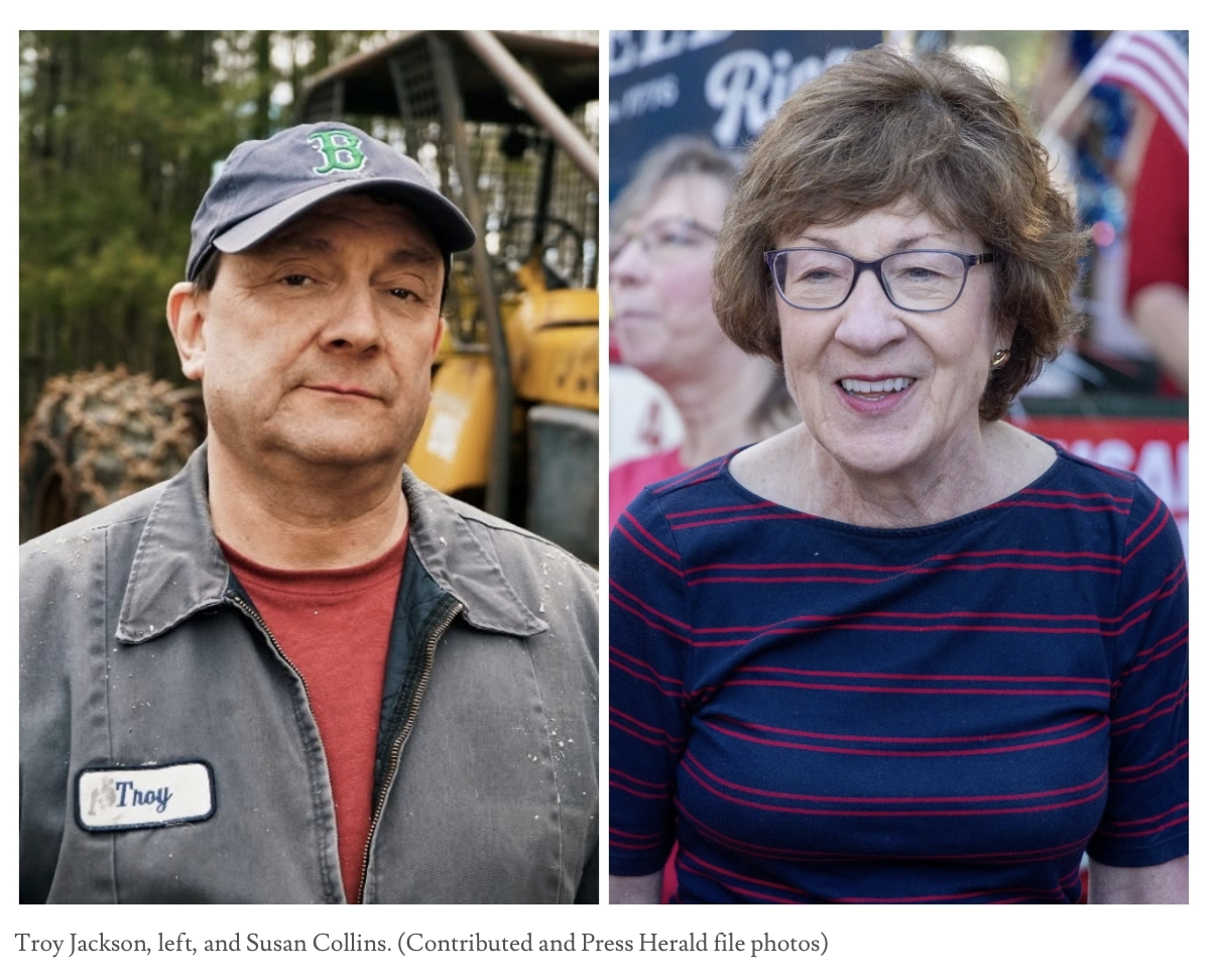 Troy Jackson and Susan Collins